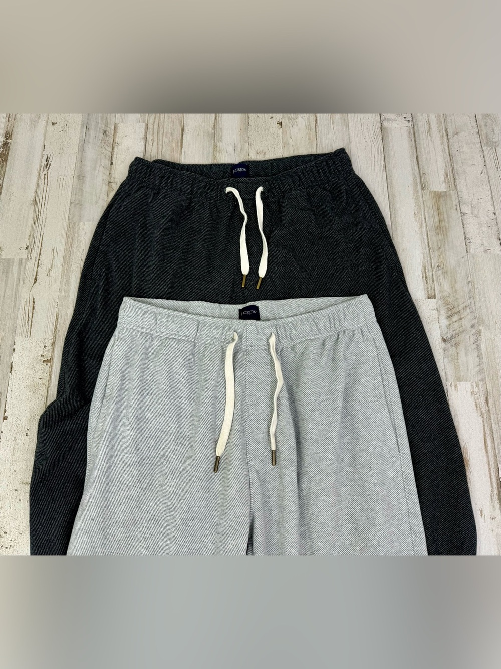 J Crew Mens Jogger Sweatpants Gray Slim Fit Zip Pocket Pants Small Lot Of 2